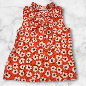 LOFT Floral Woman's Sleeveless Blouse Top Shirt Size Xtra Small E29